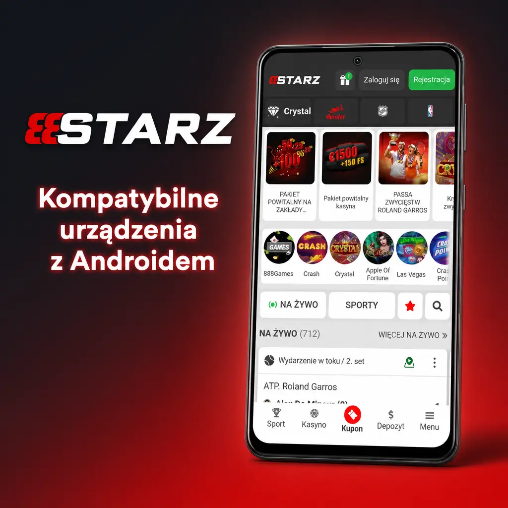 Kompatybilne smartfony z Androidem do aplikacji 888starz: Samsung, Xiaomi, OnePlus, Huawei, Realme, Motorola, Pixel, Honor