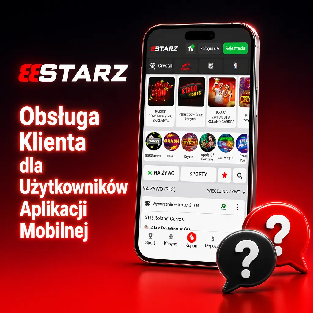 Obsługa klienta 888starz w aplikacji mobilnej - czat na żywo 24/7, e-mail, Telegram i sekcja FAQ