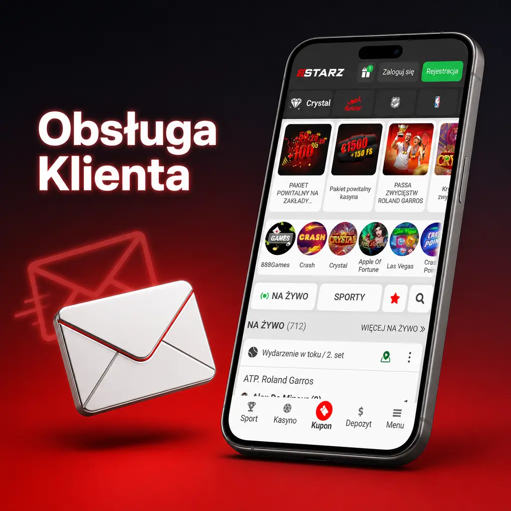 Obsługa klienta 888starz – czat na żywo, e-mail, Telegram i FAQ dostępne w aplikacji 24/7
