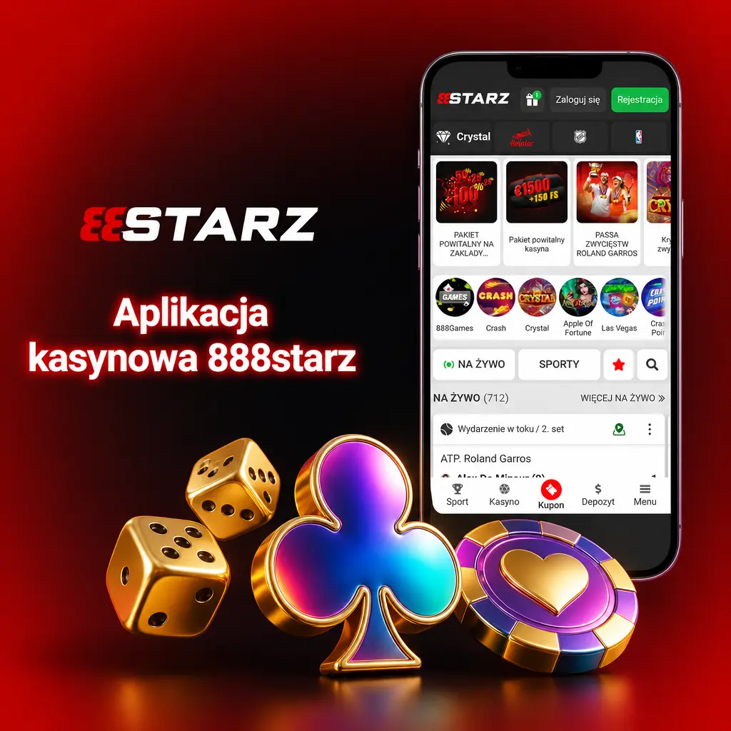 Aplikacja kasynowa 888starz z automatami, grami stołowymi i kasynem na żywo z krupierami w czasie rzeczywistym