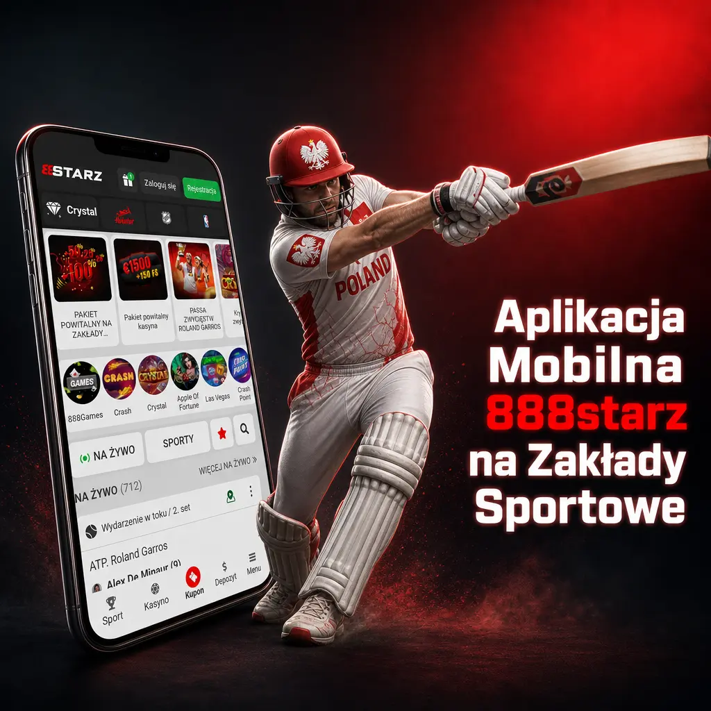 Aplikacja mobilna 888starz na Android i iOS do zakładów sportowych, zakładów live oraz kasyna online