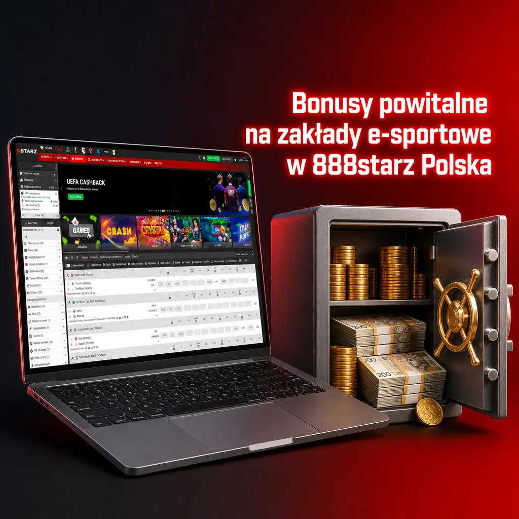 Bonus powitalny 888starz na zakłady e-sportowe CS2, Dota 2 i League of Legends - 200% do 1700 PLN
