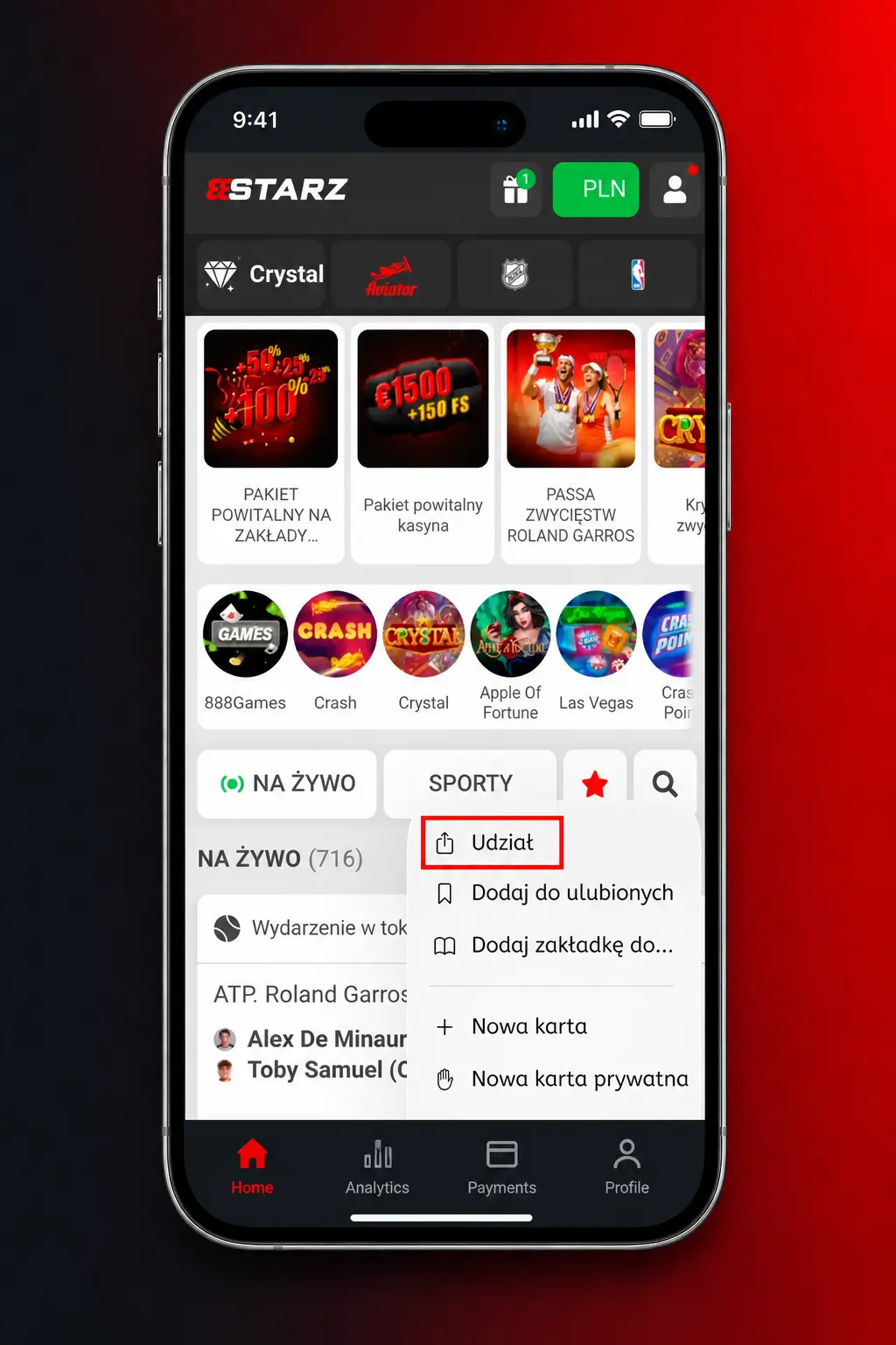 Instrukcja instalacji aplikacji PWA 888starz na iOS poprzez przeglądarkę Safari na iPhone i iPad