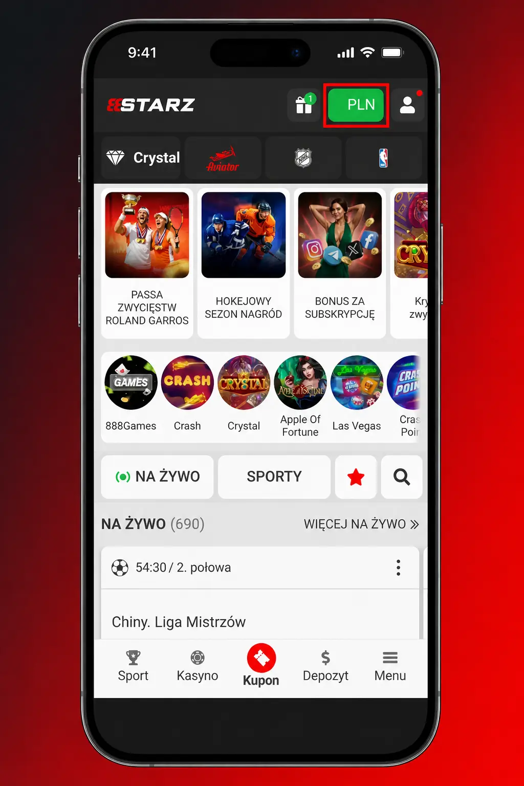 Instrukcja krok po kroku odbioru bonusu rejestracyjnego 888starz na koncie użytkownika