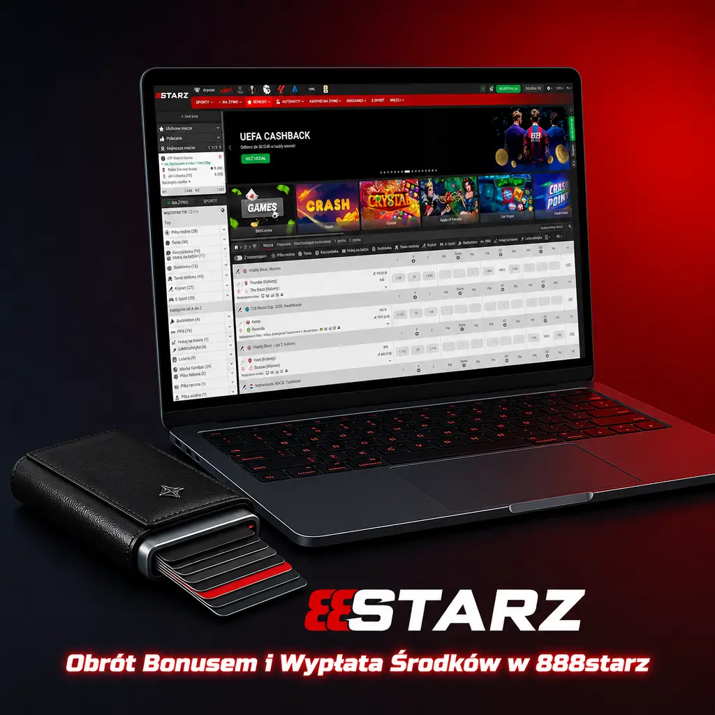Obrót bonusem i wypłata środków w 888starz – zasady rolloweru, terminy oraz warunki przeniesienia bonusu na saldo główne