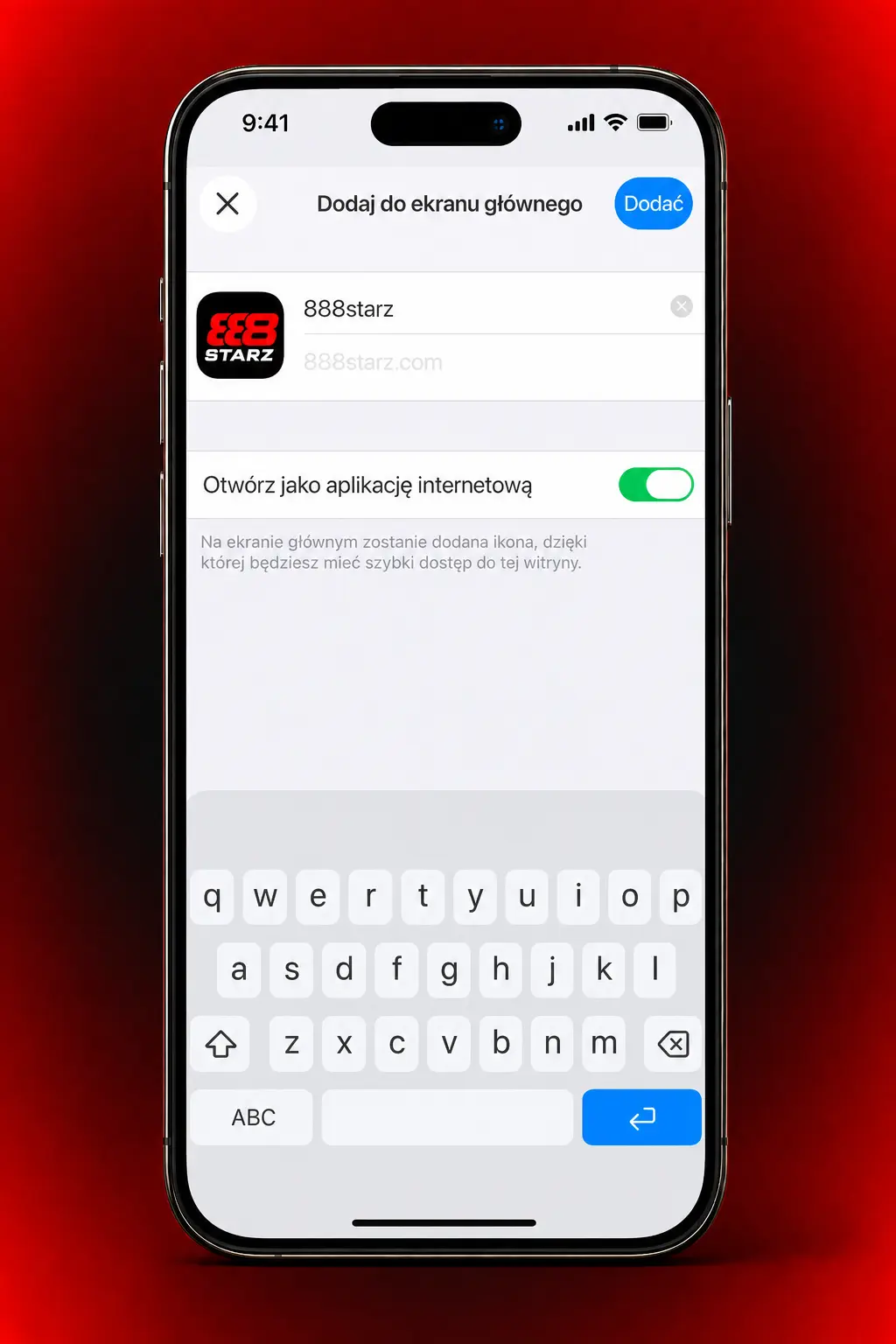 Instrukcja pobierania i instalacji aplikacji 888starz Aviator na iPhone i iPad przez Safari