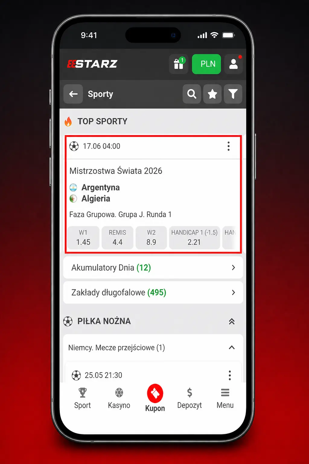 Instrukcja krok po kroku jak postawić zakład w aplikacji 888starz na smartfonie