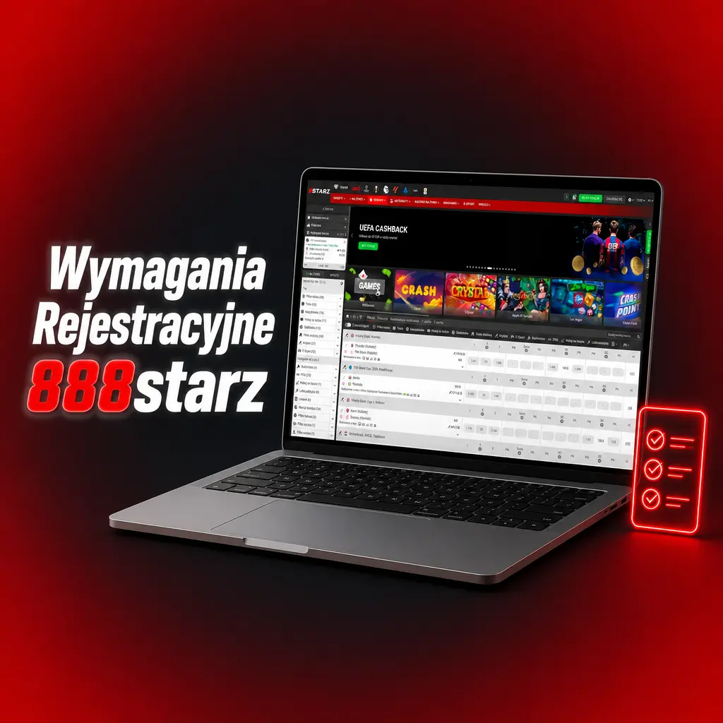 Wymagania rejestracyjne 888starz: pełnoletność, zgodne dane osobowe, jedno konto i wybór waluty PLN.